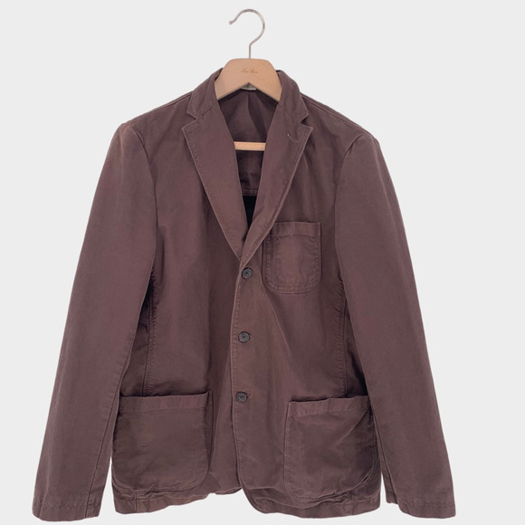 J. Crew Broken In Chino Jacket Brown Blazer L - Picture 1 of 10